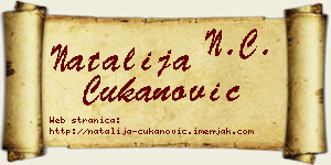 Natalija Čukanović vizit kartica